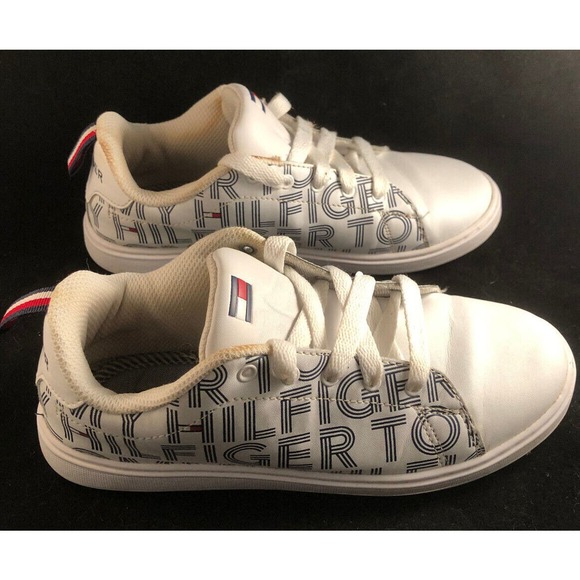 Tommy Hilfiger, Kids Iconic Court Logo Shoes, Size 4 - Picture 3 of 9